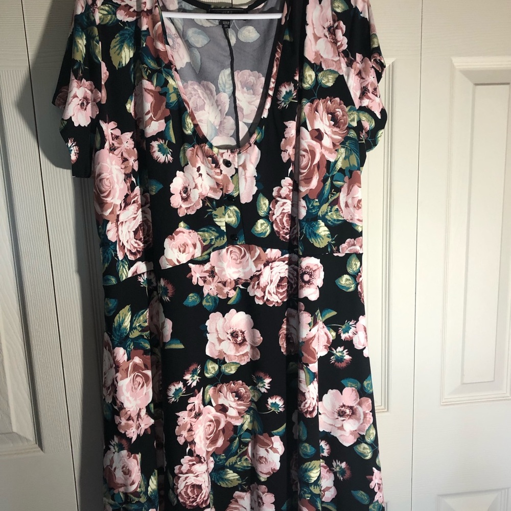 floral skater dress